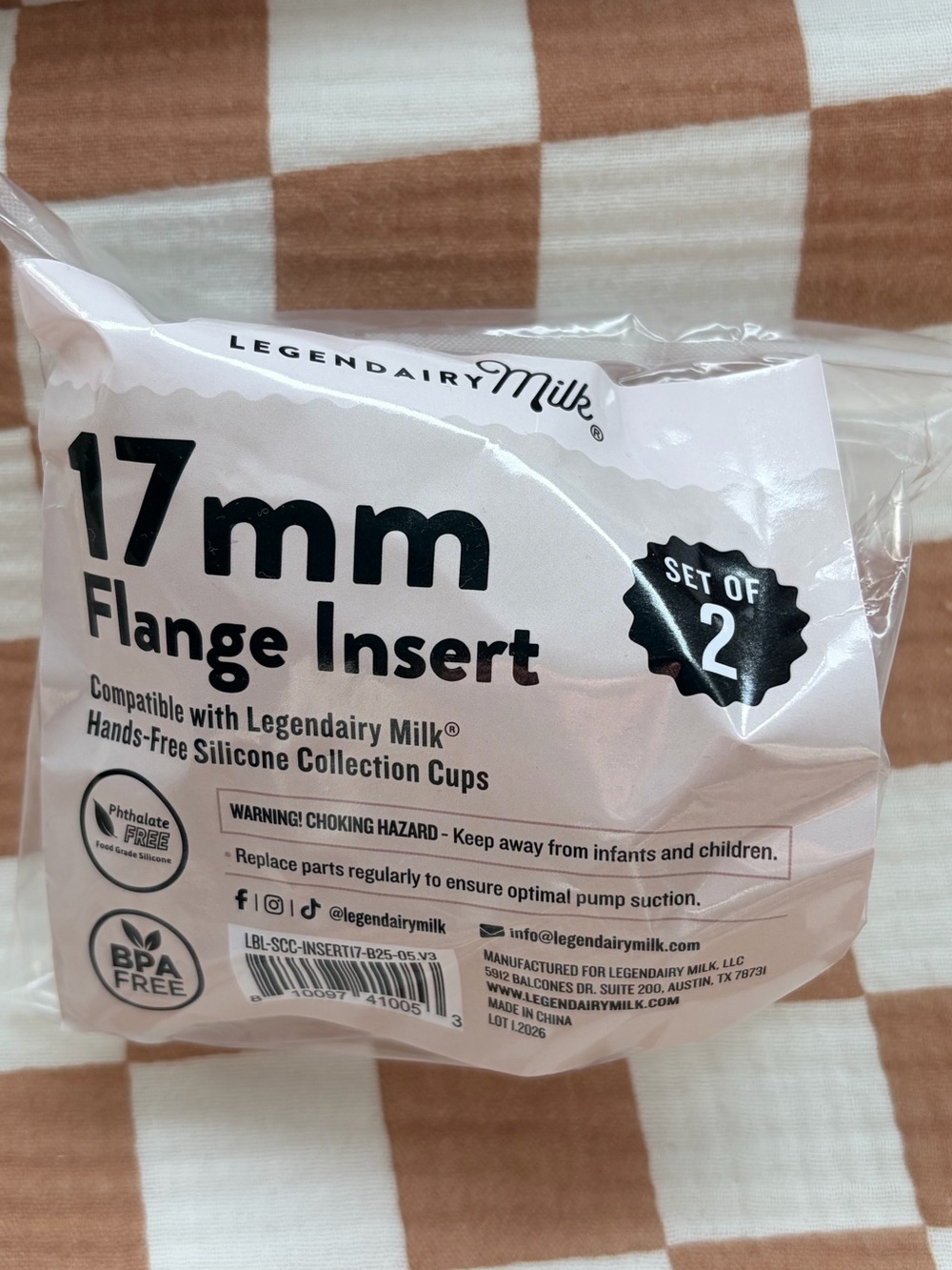 Legendairy Milk 17mm Flange Insert Set of 2